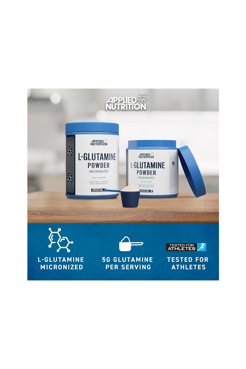 پودر ال گلوتامین Applied Nutrition - حجم ۵۰۰ گرم