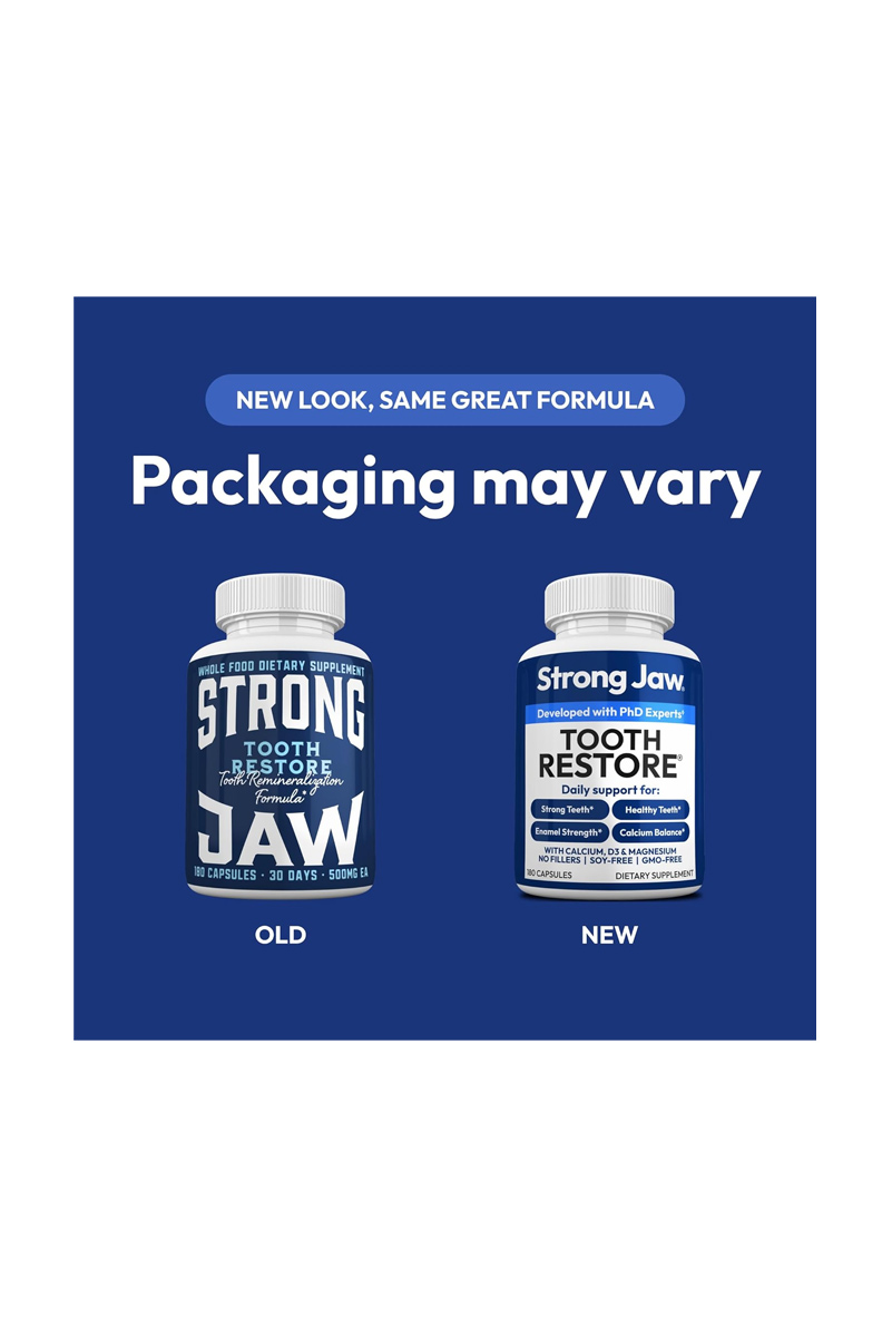 مکمل محافظت، بازسازی و ترمیم مجدد دندان ها Strong Jaw - بسته ۱۸۰ عددی