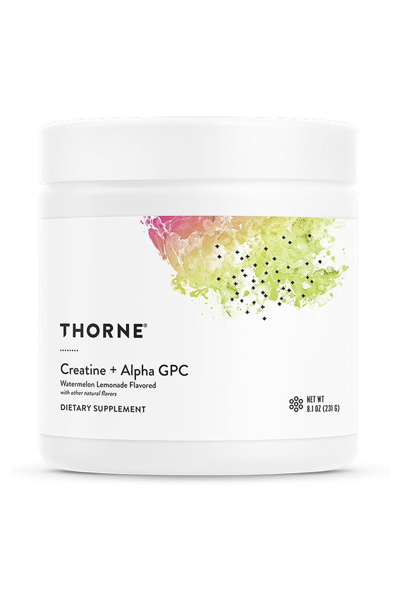 پودر کراتین و Alpha GPC برند THORNE مقدار ۲۳۰ گرم