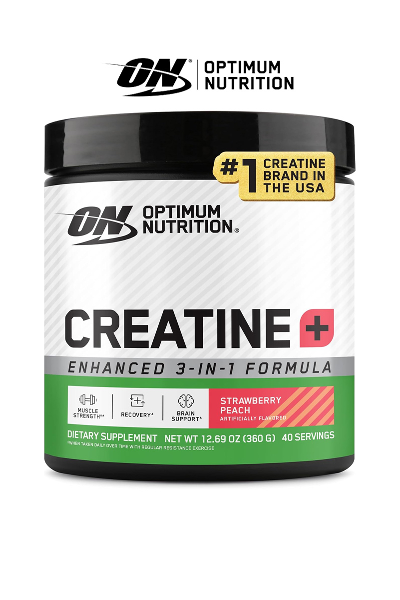 پودر کراتین پلاس مونوهیدرات Optimum Nutrition حاوی الکترولیت و ویتامین های اضافی