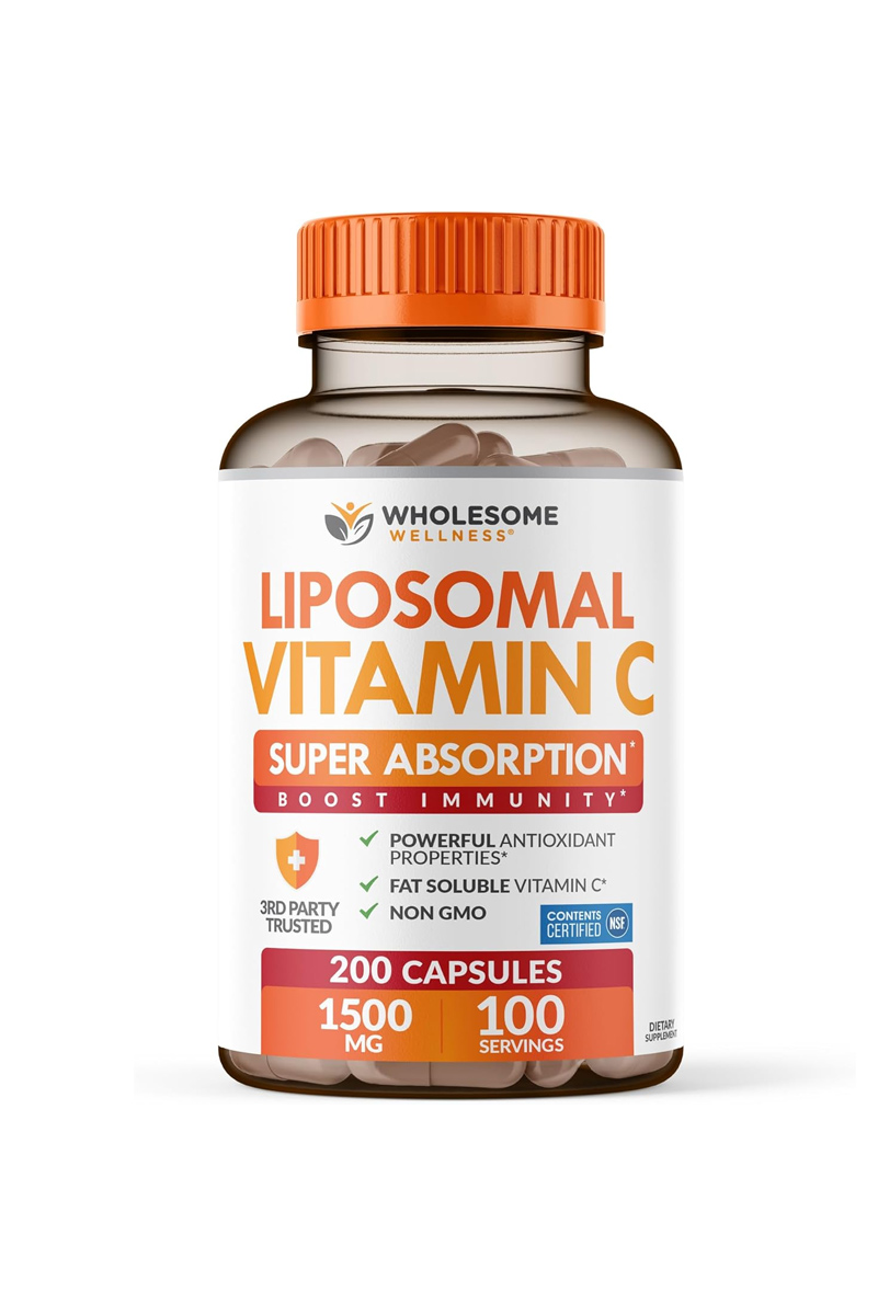 قرص ویتامین Liposomal ویتامین C برند Wholesome Wellness - بسته ۱۰۰ عددی