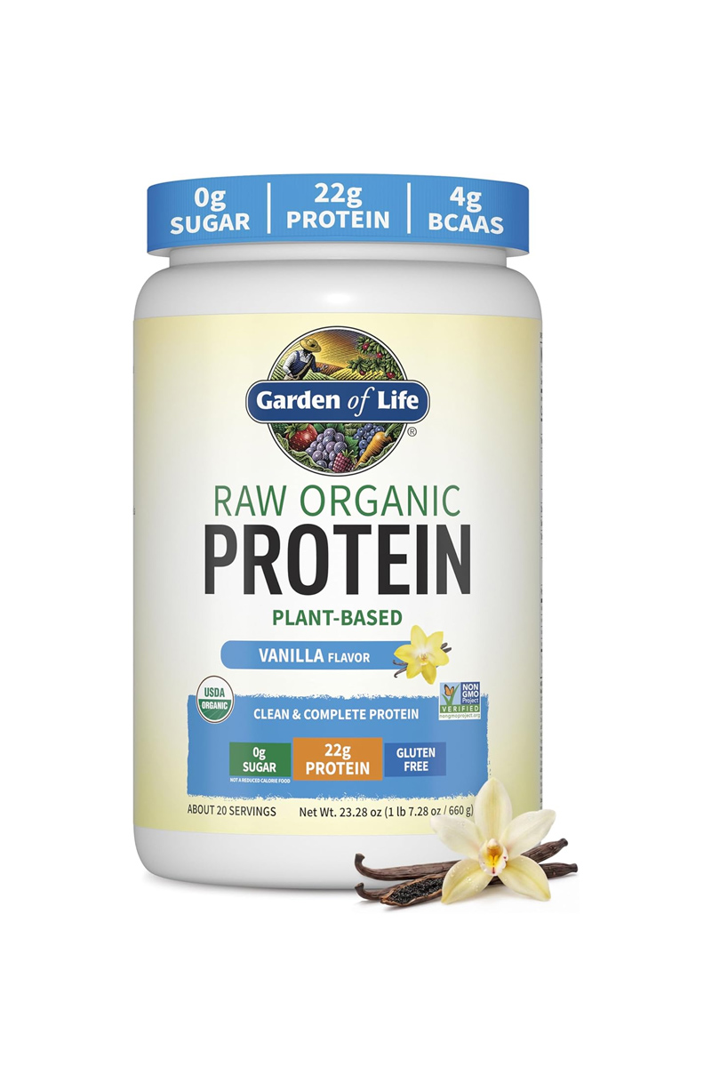 پودر پروتئین گیاهی اورگاینک Garden of Life مقدار ۶۶۰ گرم