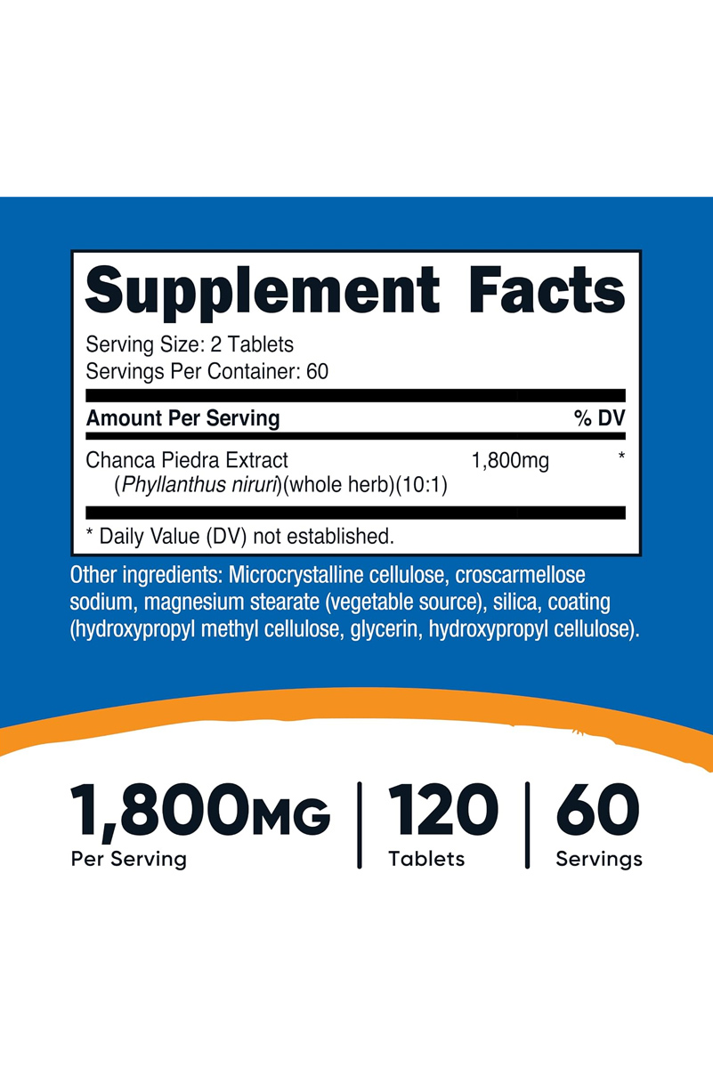 کپسول گیاهی چانکا پیدرا (سنگ شکن کلیه) Nutricost - بسته ۱۲۰ عددی